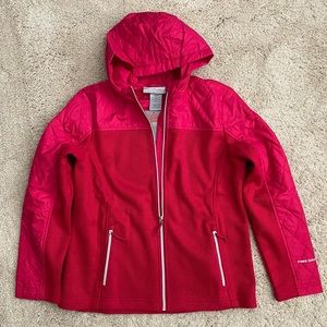 Free Country Cable Knit Fleece Jacket - New